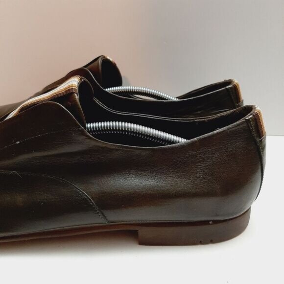 BARRATS 1890 \ Driving Slip-On Loafer Leather Shoes Deep Green Men's Sz US 8.5 - Picture 10 of 16